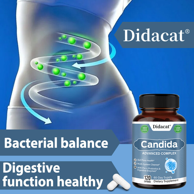 Candida Advanced Probiotic Support Intestinal Health Bacterial Balance 120 Pills