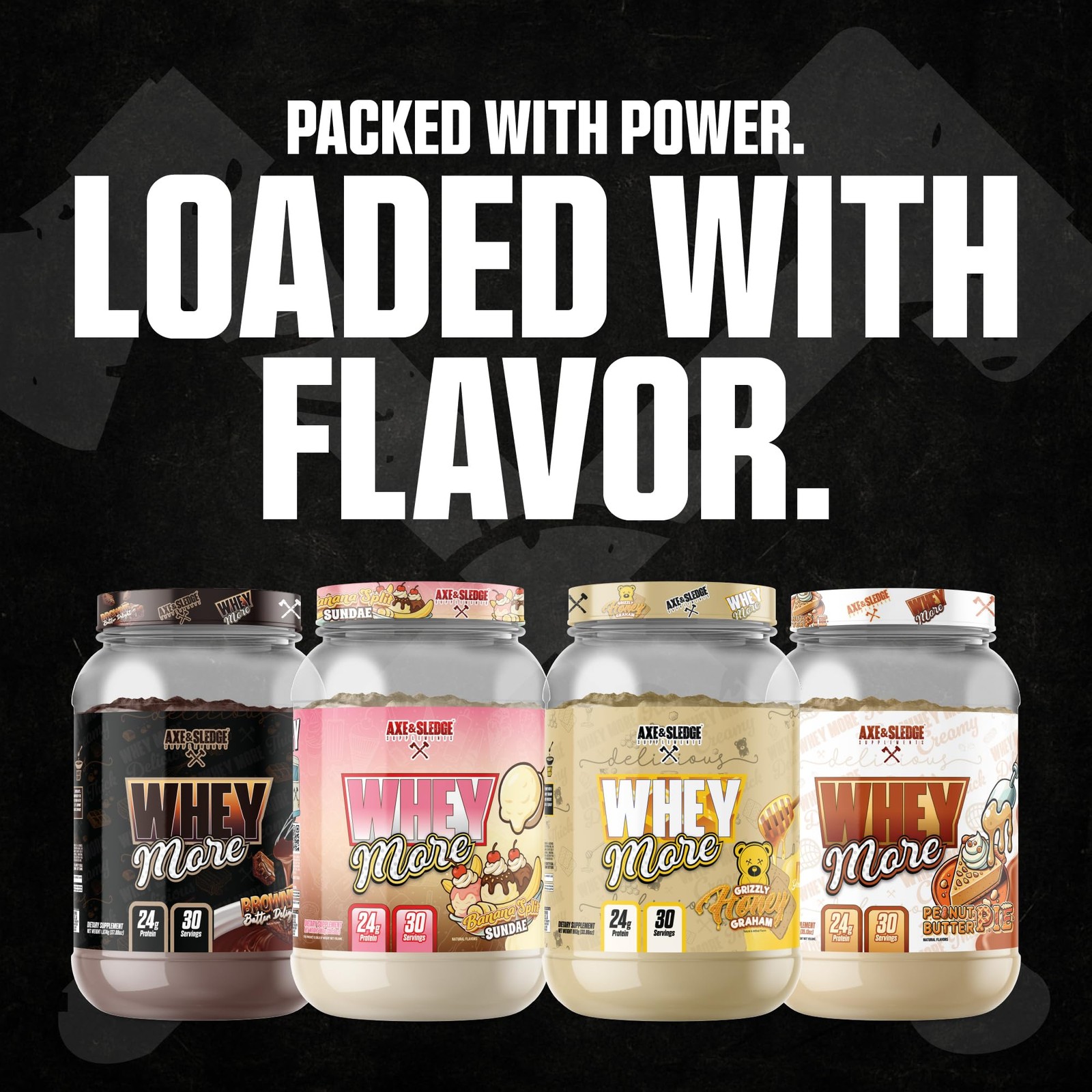 Axe & Sledge WHEY More Premium Protein Blend | 24g Protein, Whey Concentrate …
