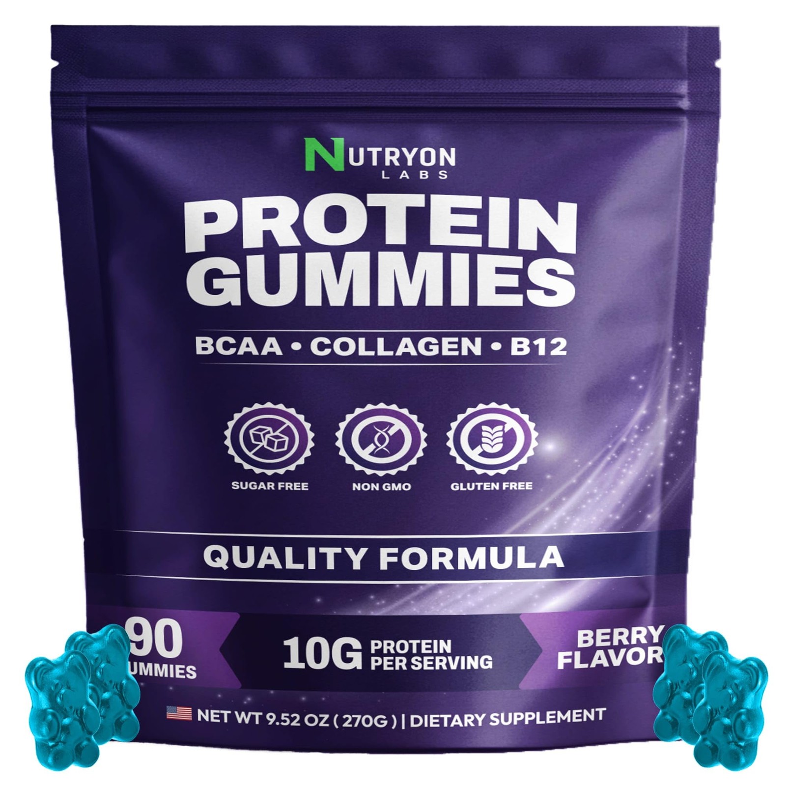 Nutryon Labs Zero Carb 100 Pure Whey Isolate Protein Total Protein Per Bag 10G