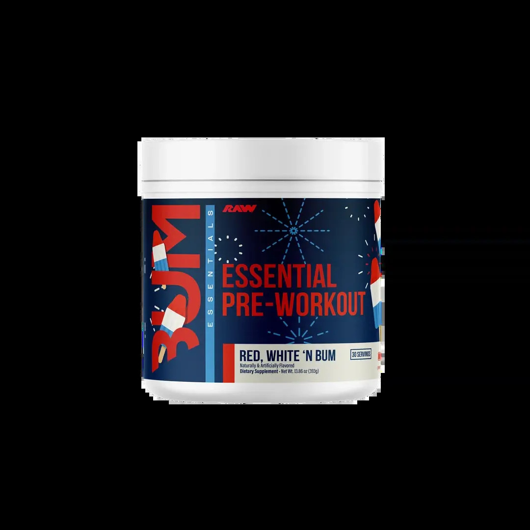 RAW Essential Pre Workout Powder – Energy, Focus & Pump – L-Citrulline, Beta Ala