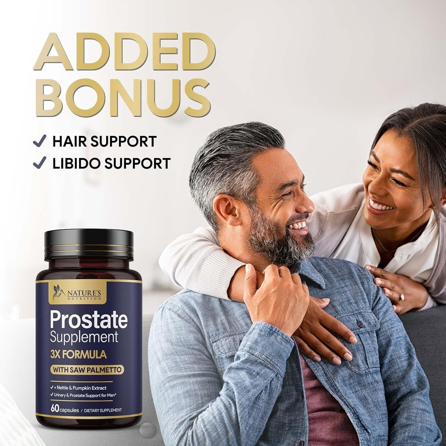 Prostate Health Supplements for Men – 3X Strength with Saw Palmetto Blend Stingi