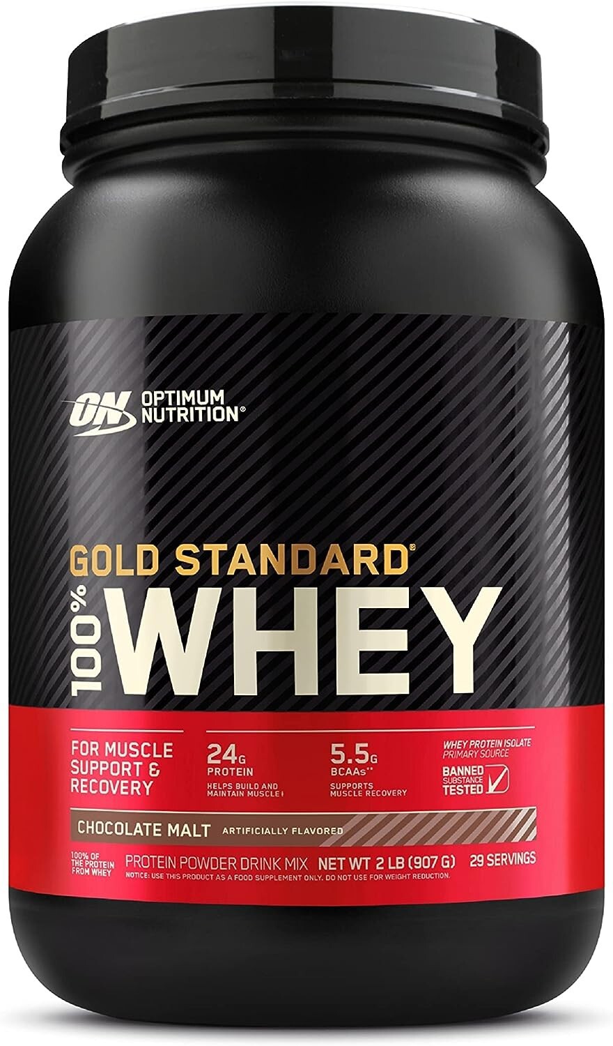 Gold Standard 100% Whey Protein Powder, Chocolate Malt, 2 Pound (Packaging May)*