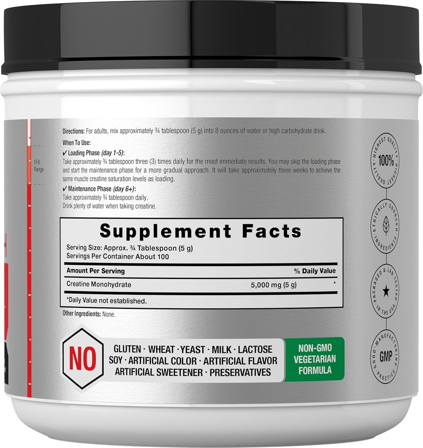 Micronized Creatine Monohydrate Powder 1.1lb – Gluten Free & Vegetarian