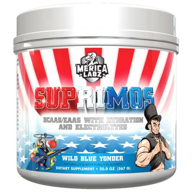 Merica Labz Suprimos BCAA/EAA Supplement w/ Eletrolytes – WIld Blue Yonder