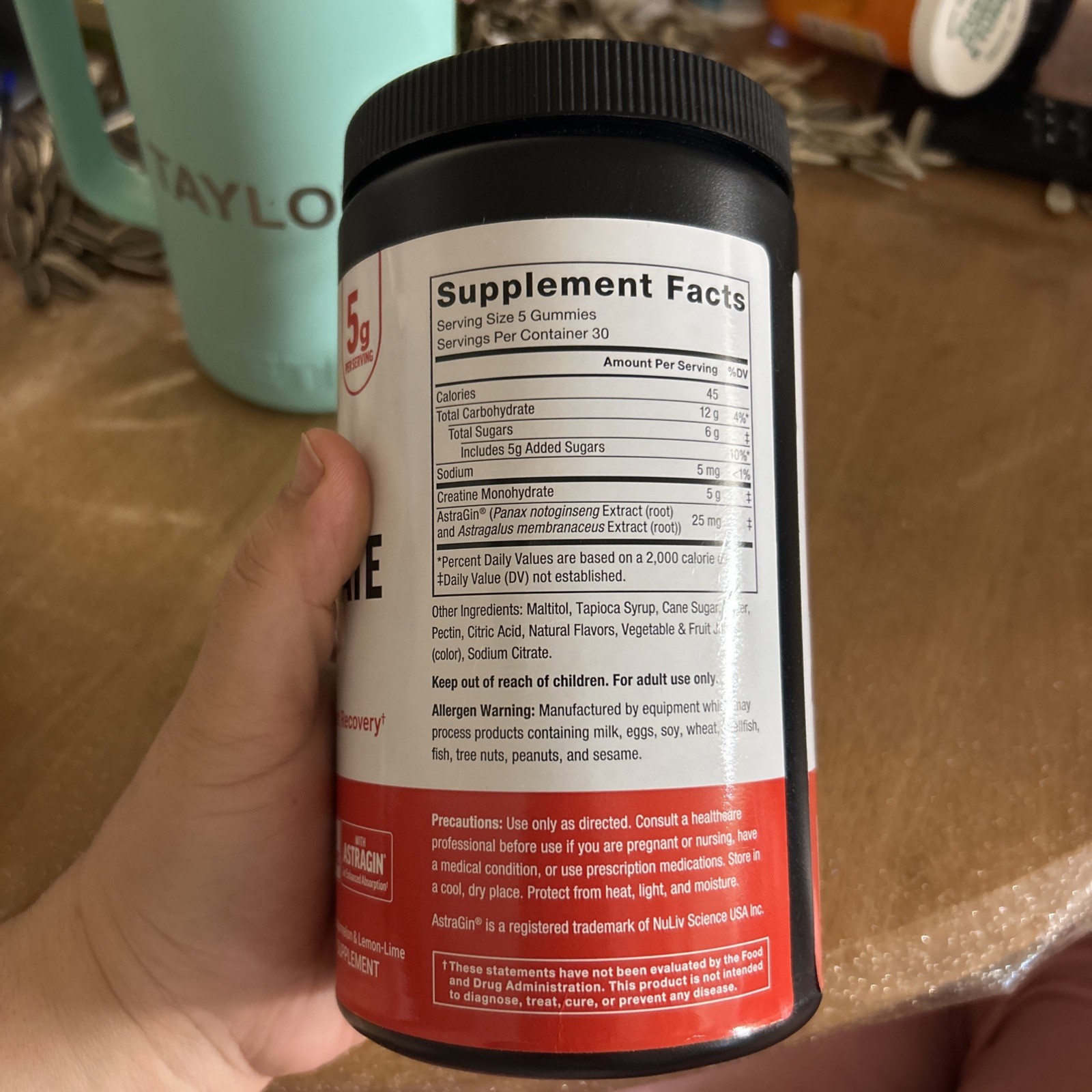 Force Factor Creatine Monohydrate Gummies Assorted Fruit Flavors 150 Exp 08/2027