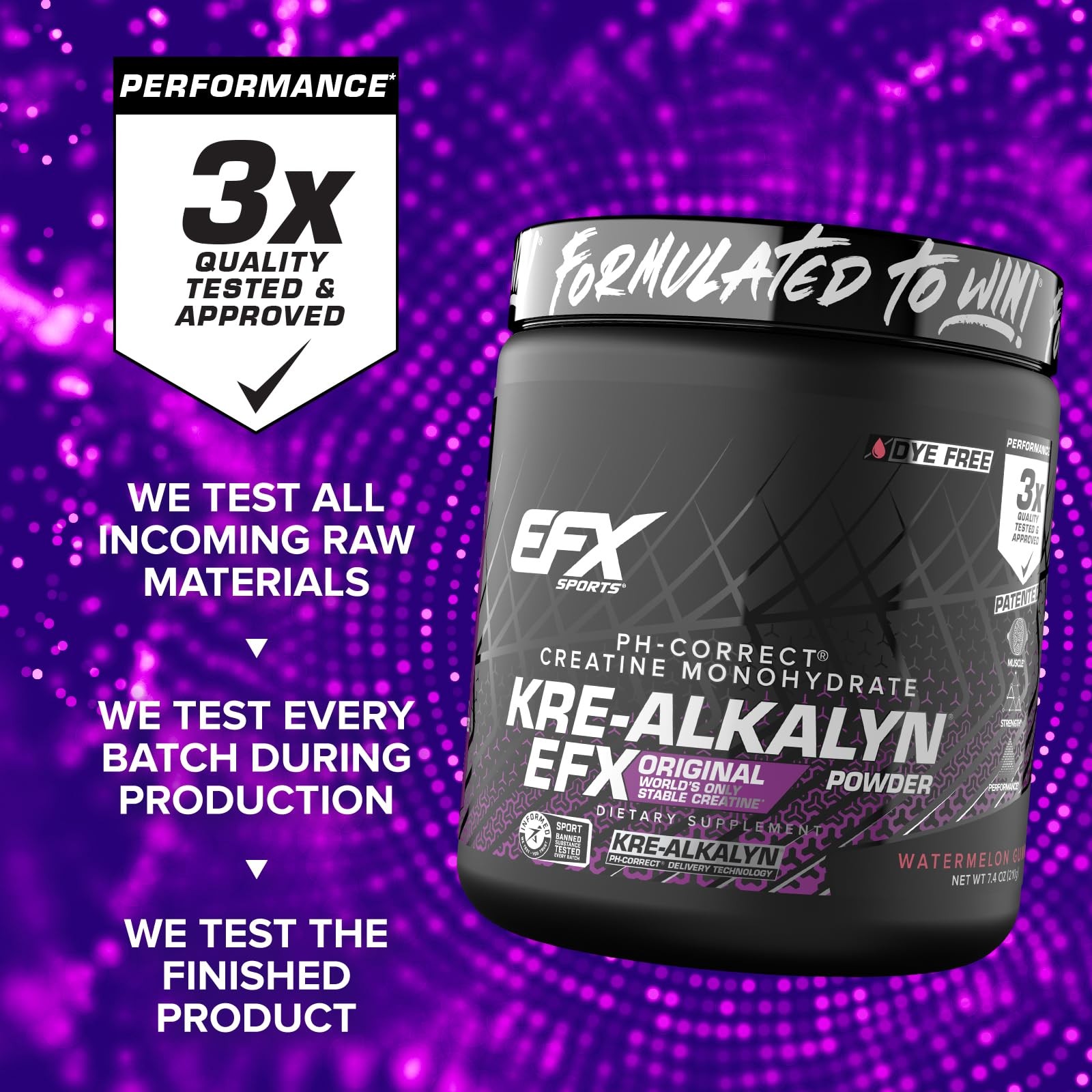 EFX Sports KreAlkalyn EFX Powder | pH Correct Creatine Monohydrate Powder Sup…