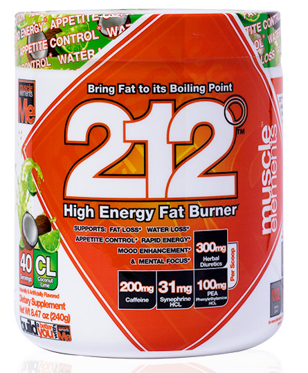 Muscle Elements 212° THERMOGENIC FAT BURNER – 40 Servings COCONUT LIME