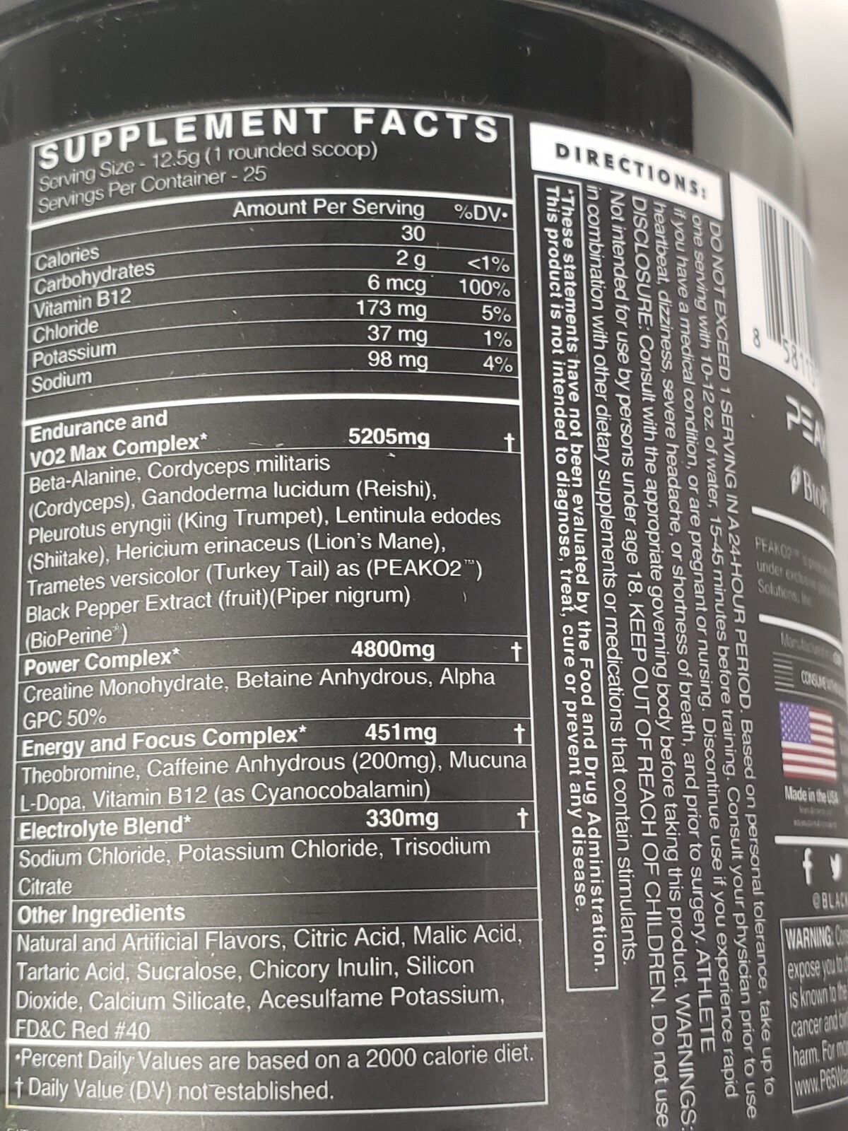 BLACK MARKET LABS – FIT Pre-Workout – WODERMELON Flavor – 25 Servs – Exp 12/2024