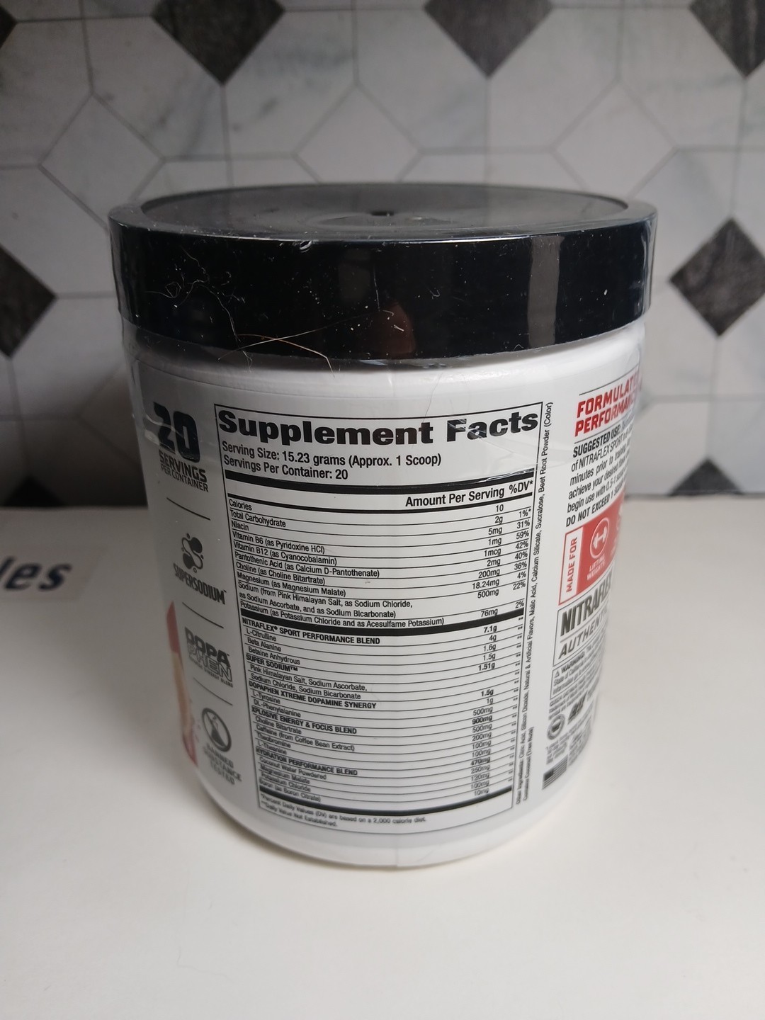 GAT Sport Nitraflex Pre-Workout ~Fruit Punch 10.74oz Exp 07/2027