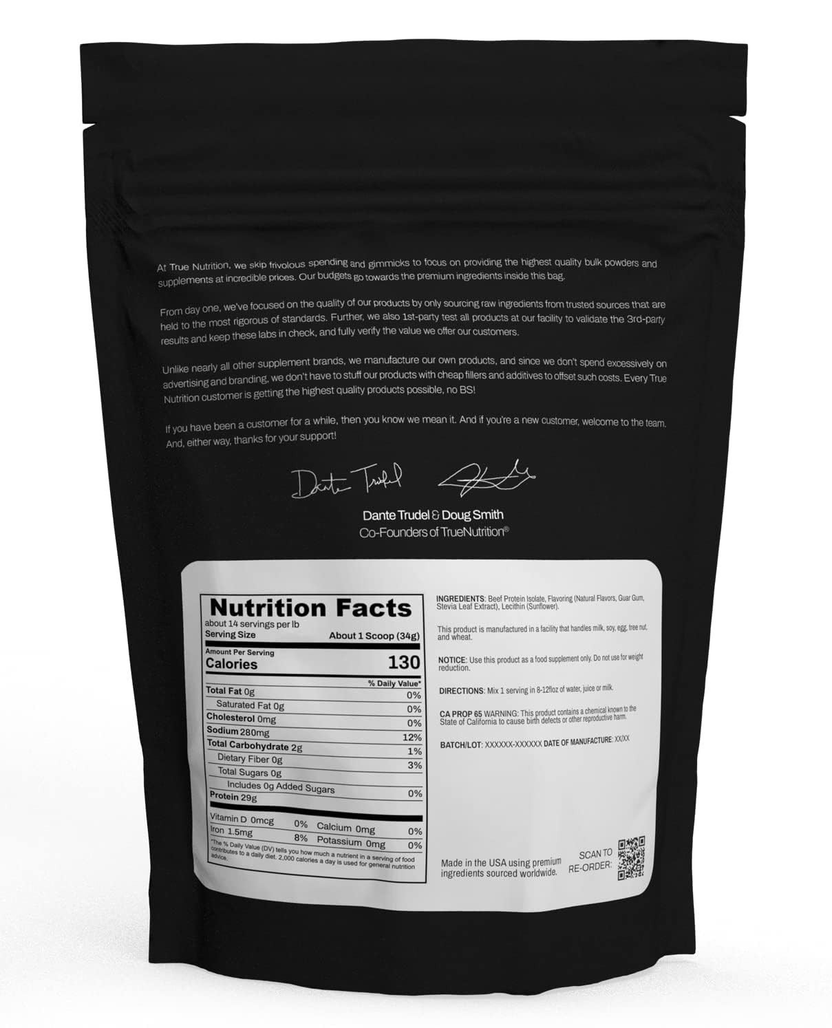 Grass Fed Beef Protein Powder Isolate – 29g of Paleo, Keto, Carnivore Beef Prote