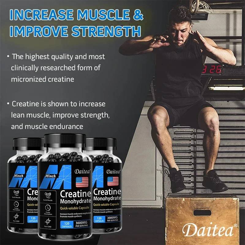 Creatine Monohydrate 3000mg – Keto-Friendly Muscle & Performance Supplement