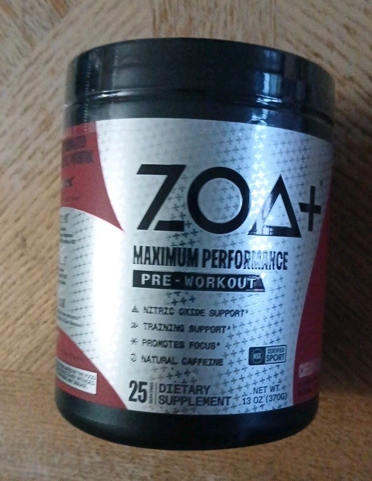 2CT: ZOA+ Zero Sugar PRE-WORKOUT! Powder “Cherry-Lime” NSF-CERTIFIED SPORT 13oz