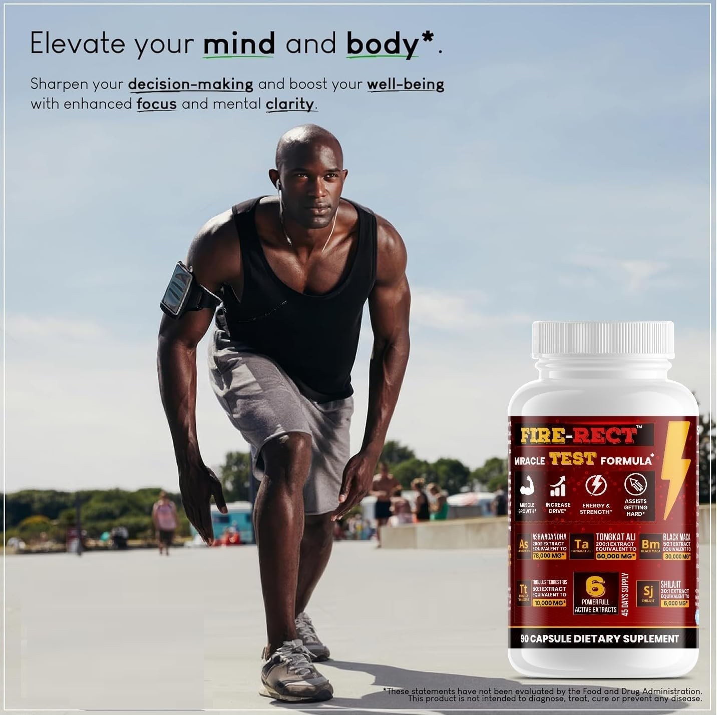 Testosterone Booster for Men, Male Enhancement Pills, Energy, Libido 90 Capsules