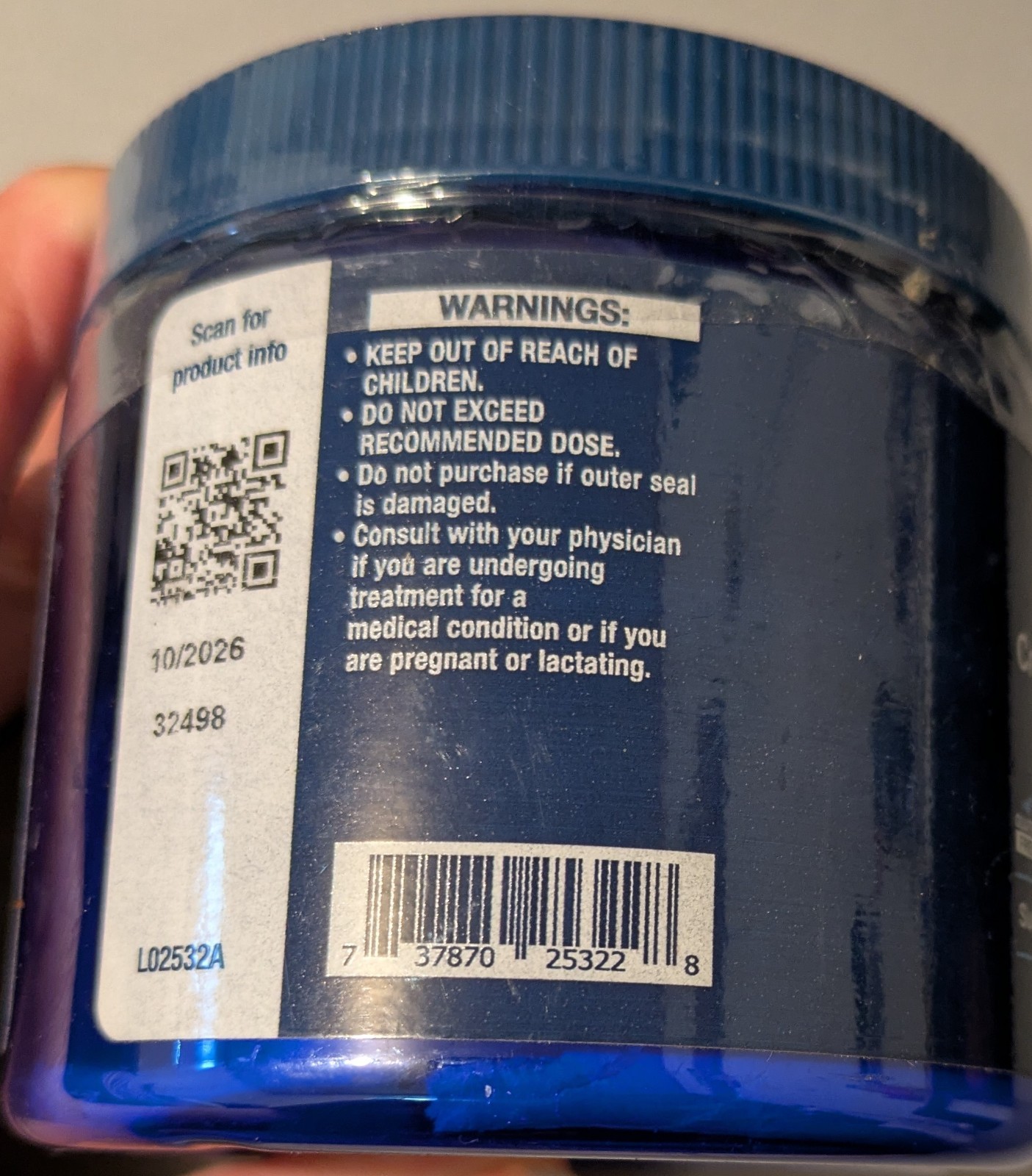 Creatine & Acetyl-L-Carnitine Energy Plus Life Extension 5000 mg
