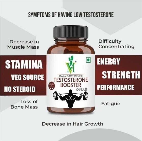 Testosterone Booster Extremely Potent High Energy, Stamina, Muscle Recovery, 90