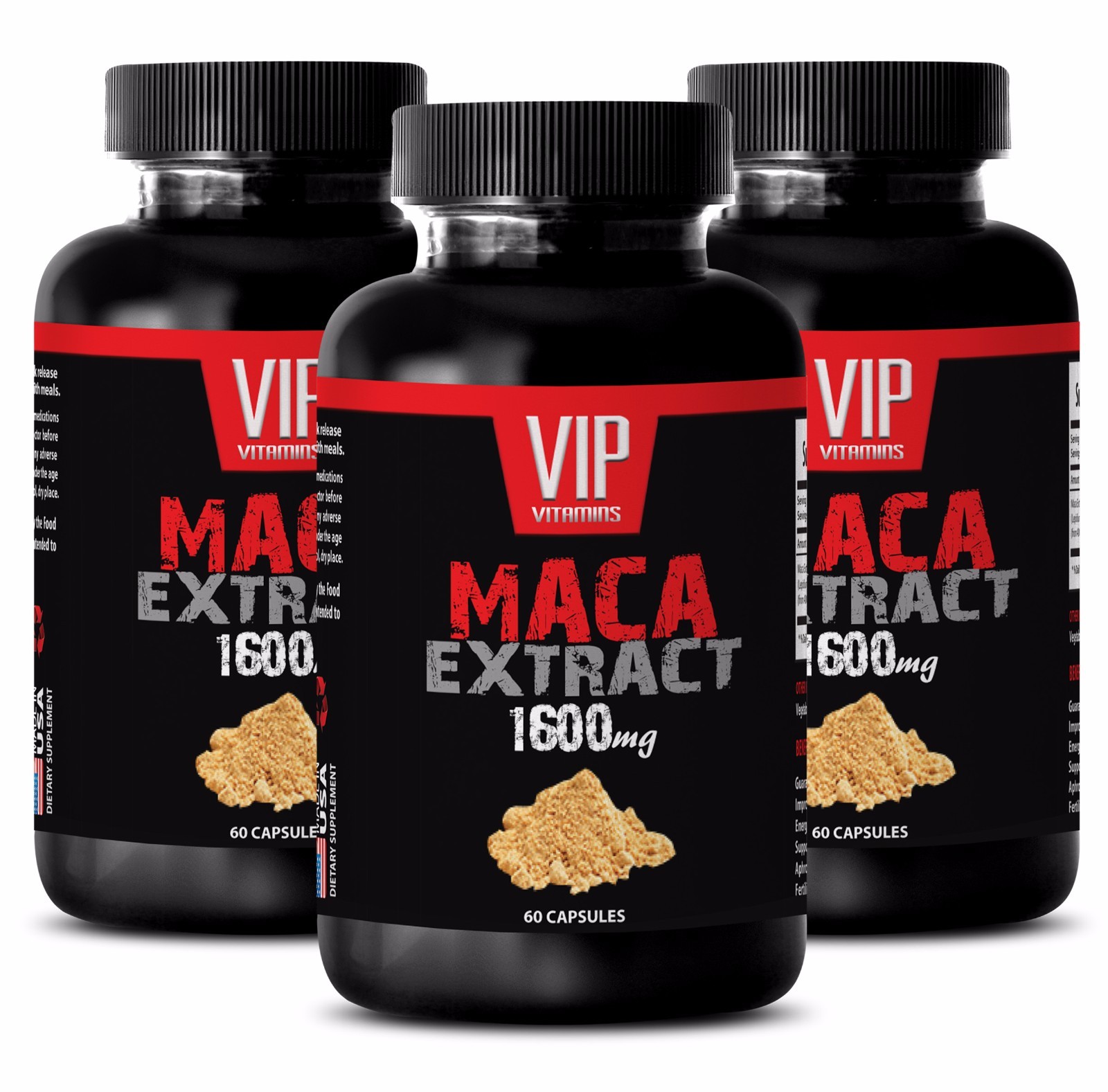 Maca pills – PREMIUM MACA Combination 1600 – Increase blood flow – 1 Bottle
