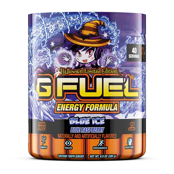 Gamma Labs G Fuel Blue Ice Halloween Edition GFuel 40 Servings
