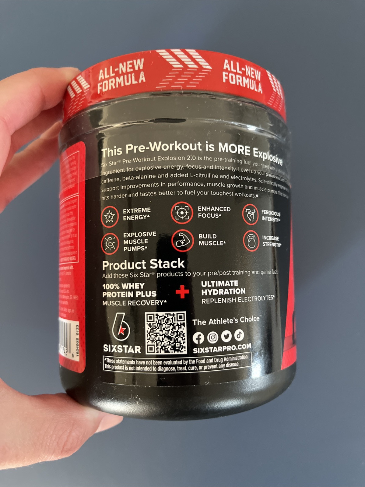 Pre-Workout Explosion 2.0, Fruit Punch, 9.52 oz (270 g) Dietary Supplement New