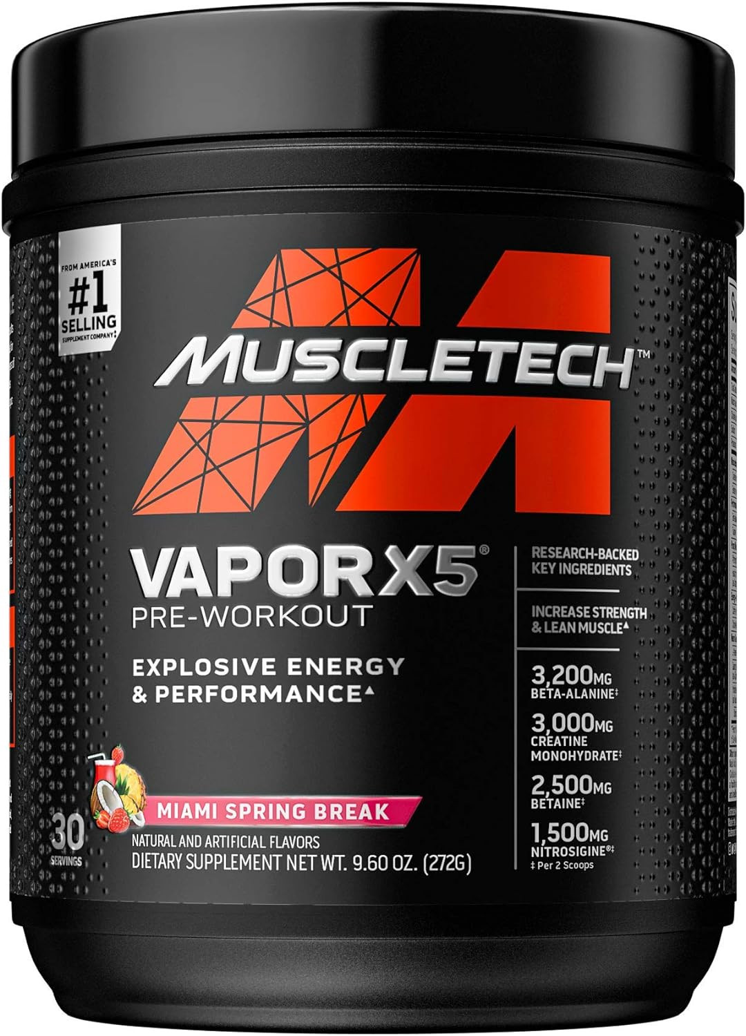 Pre Workout Powder | Vapor X5 for Men & Women, Energy Drink Mix Sports Nutritio