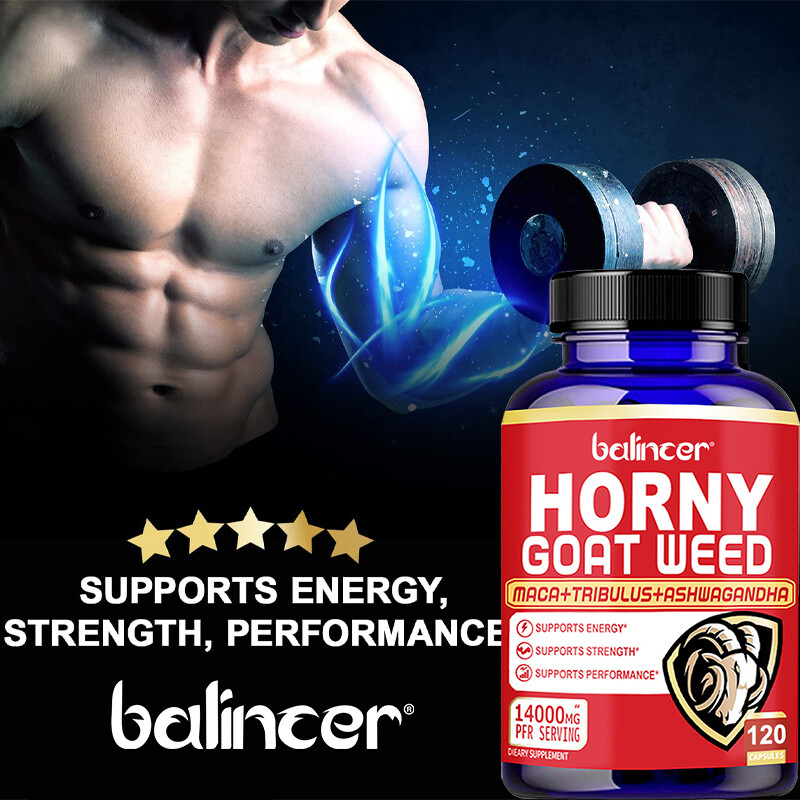 8-in-1 Powerful Capsules – Contains Horny Goat Weed, Maca, Ginseng