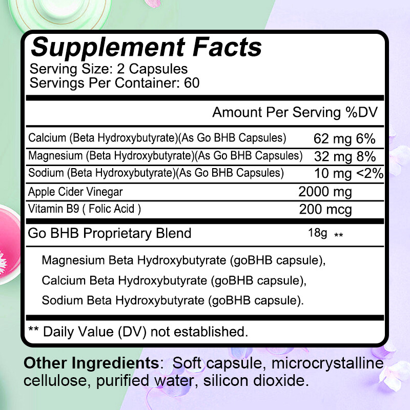 KETO BHB ACV Caps 2000mg PURE Ketone FAT BURNER RAPID Weight Loss Diet Ketosis