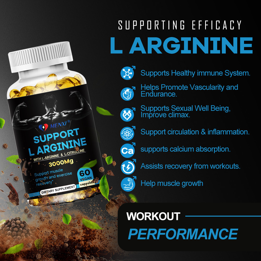 L-Arginine 3000Mg Nitric Oxide,Testosterone Booster,Muscle Workout Performance