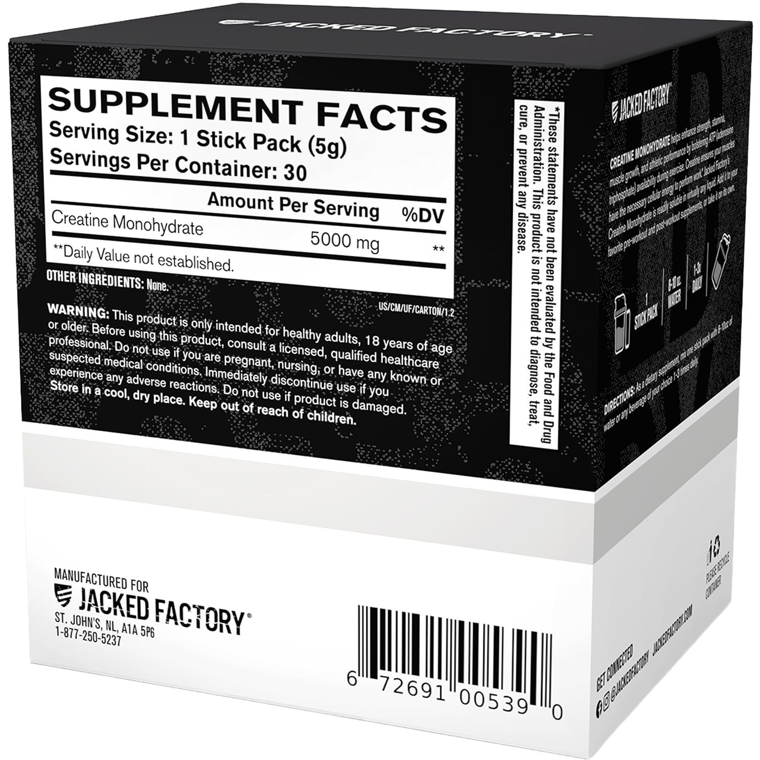 Creatine Monohydrate Stick Packs 150g – 5g Daily Creatine Supplement for Men …