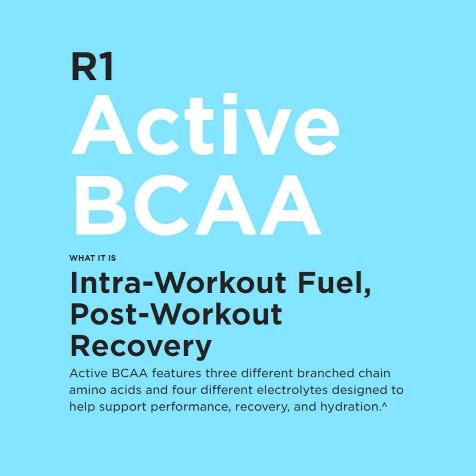 RULE 1 Train BCAAs 30 serv Fruit Punch Stim Free Intra Workout 450g