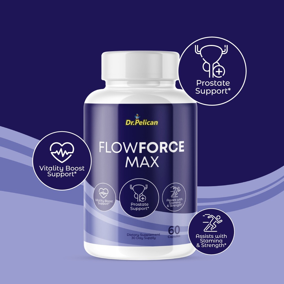 Flowforce Max- Support Supplement for Men – Urinary & Bladder Health-5 Bottles
