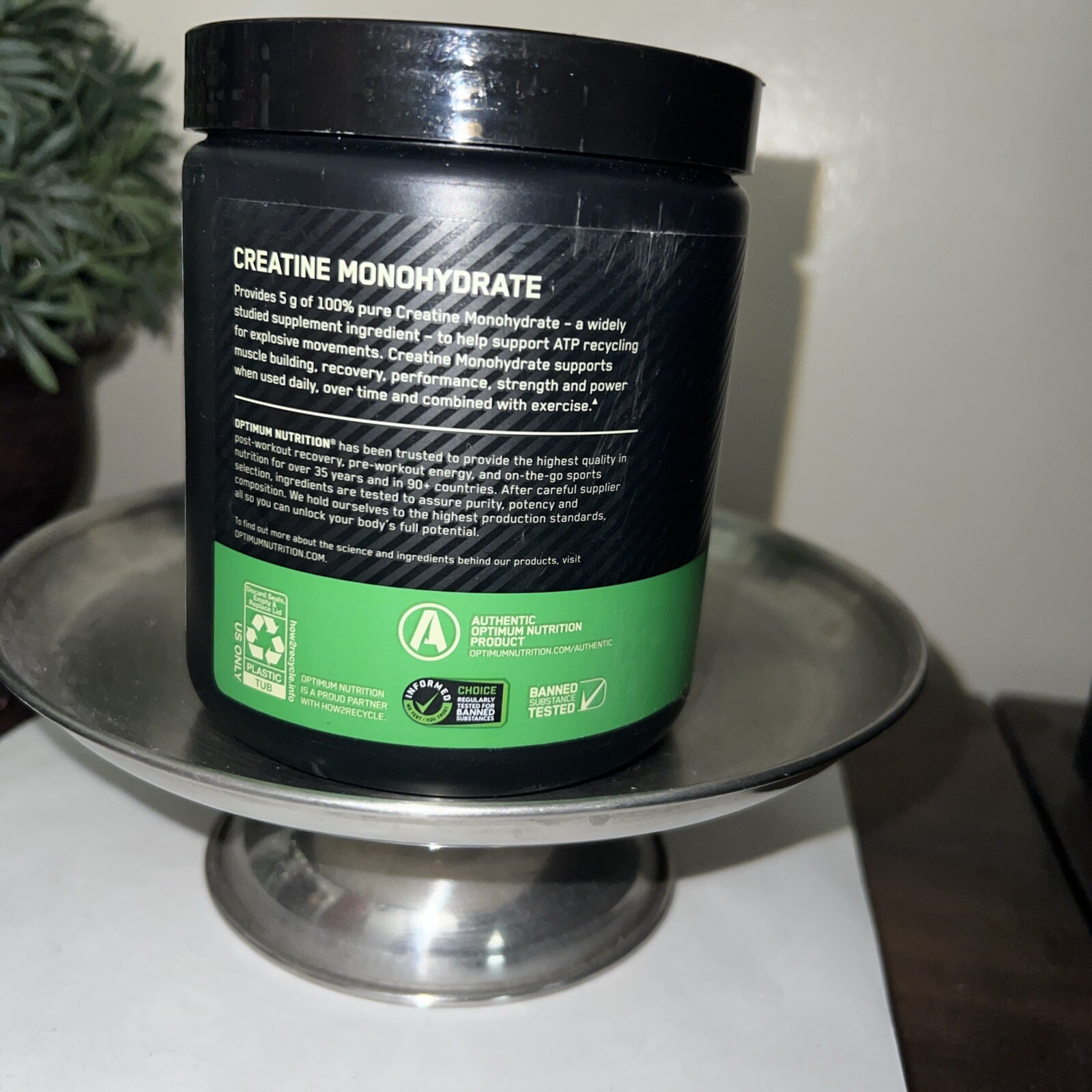 Optimum Nutrition Micronized Creatine Powder BlueBerry Lemonade – Size: 12.69 oz