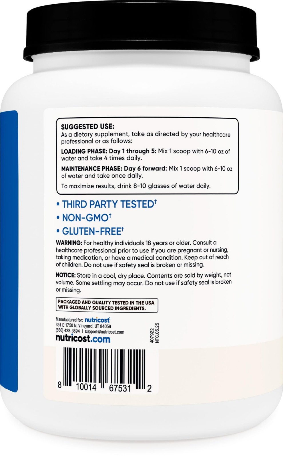 Micronized Creatine Monohydrate Powder 1 KG | Pure Muscle Growth Supplement