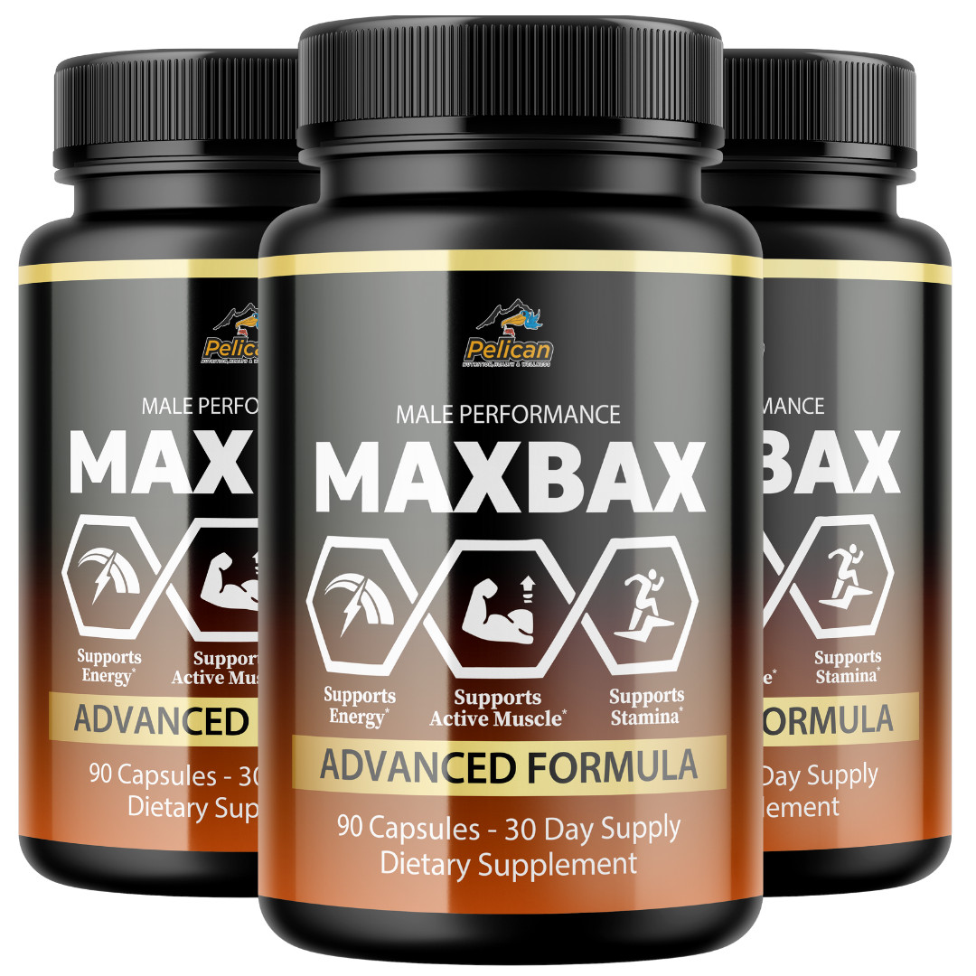 MaxBax- Bodybuilding & Men’s Health Support- 3 Bottles- 270 Capsules
