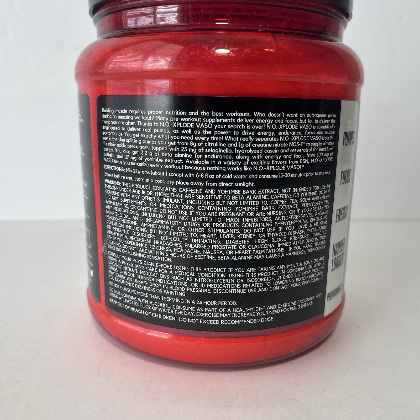 BSN NO-XPLODE VASO The Ultimate Pump Pre-Workout Experience 24 Servings