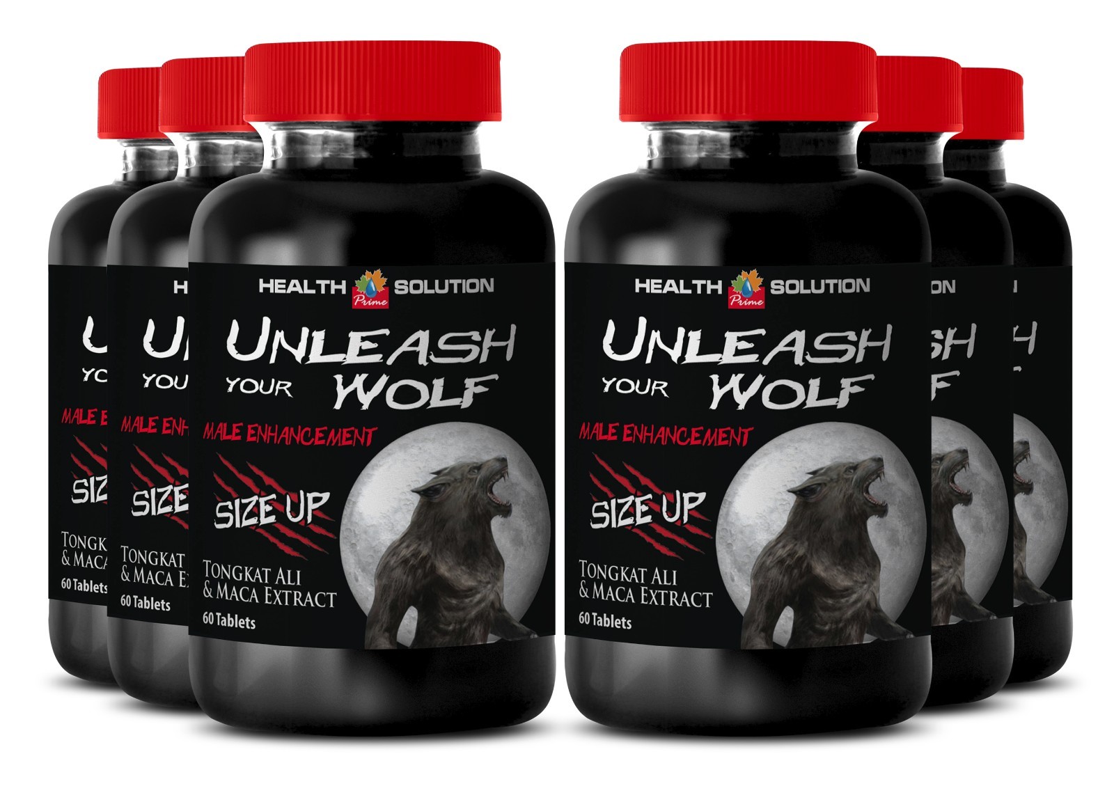 Maca Root Extract – UNLEASH YOUR WOLF – Testosterone Booster – 360 Capsules