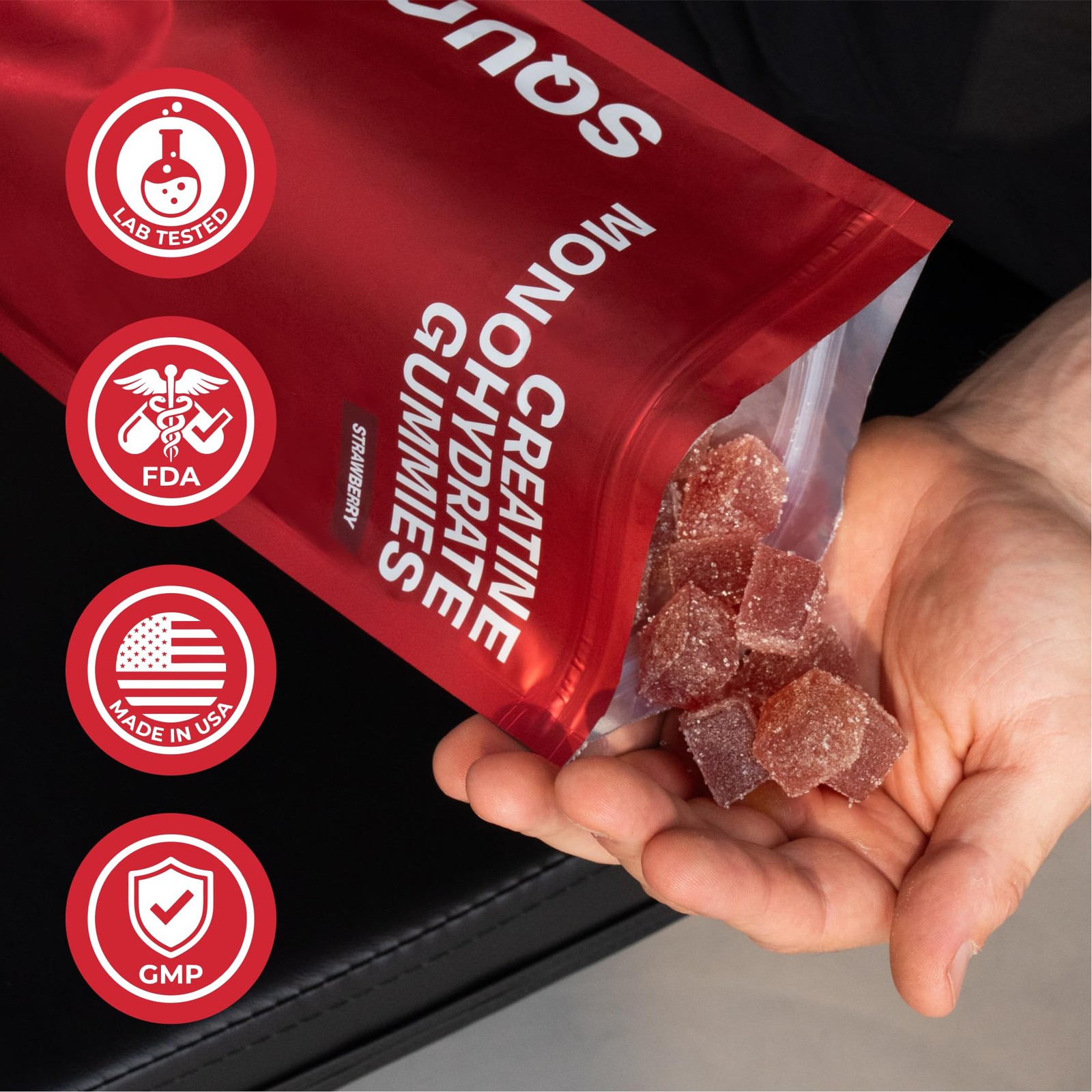 3rd Party Tested Creatine Monohydrate Gummies for Men & Women – Creatine Gummies