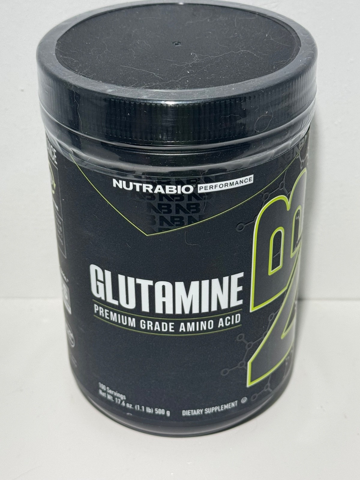 Nutrabio performance Glutamine PREMIUM GRADE amino acid 1.1 lb (500 g)