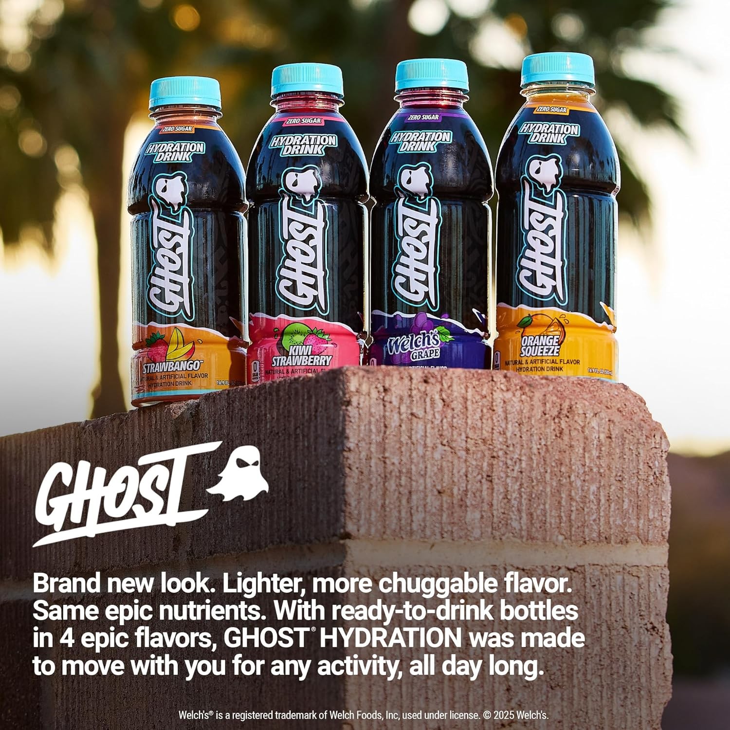 GHOST Hydration Drink, Kiwi Strawberry- RTD Sports Drink with Electrolytes,…