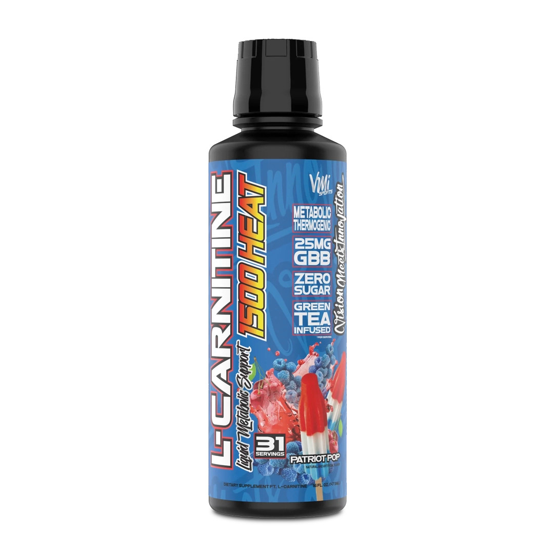 VMI Sports L-Carnitine 1500 Heat Liquid Fat Burner & Metabolic Support