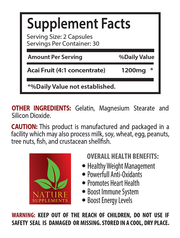 Anti-aging capsules – ACAI BERRY – ANTI WRINKLE COMBO 2B – grape seed tablets