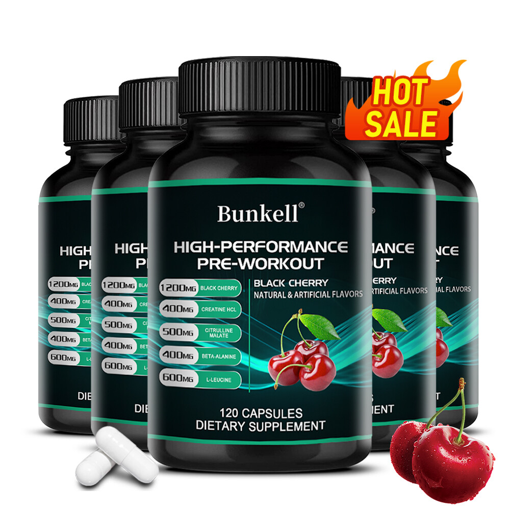 HIGH-PERFORMANCE PRE-WORKOUT BLACK CHERRY extract Capsules-muscle energy build