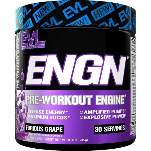 EVL ENGN Hardcore Fat Burning Pre Workout Energy Drink Mix | Choose Flavor
