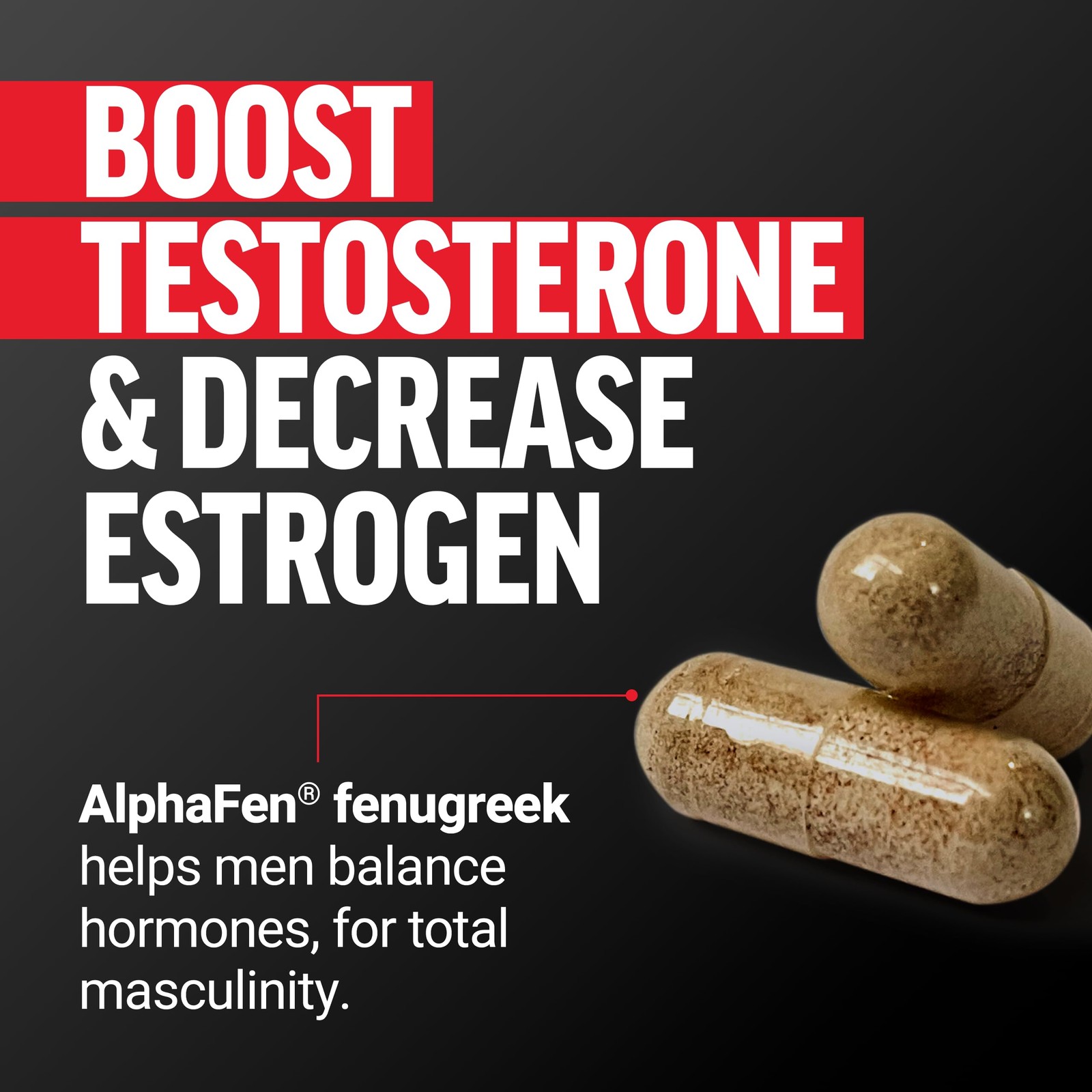 Force Factor Alpha King Immortal Total Hormone Support Testosterone Booster For