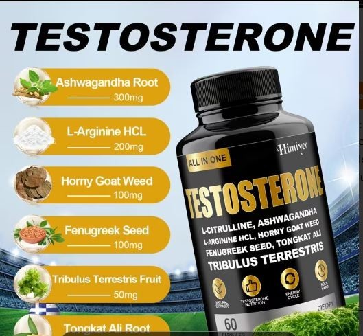 2Testosterone Booster Supplement for Men | Maca Ashwagandha Ginseng L-Citrulline