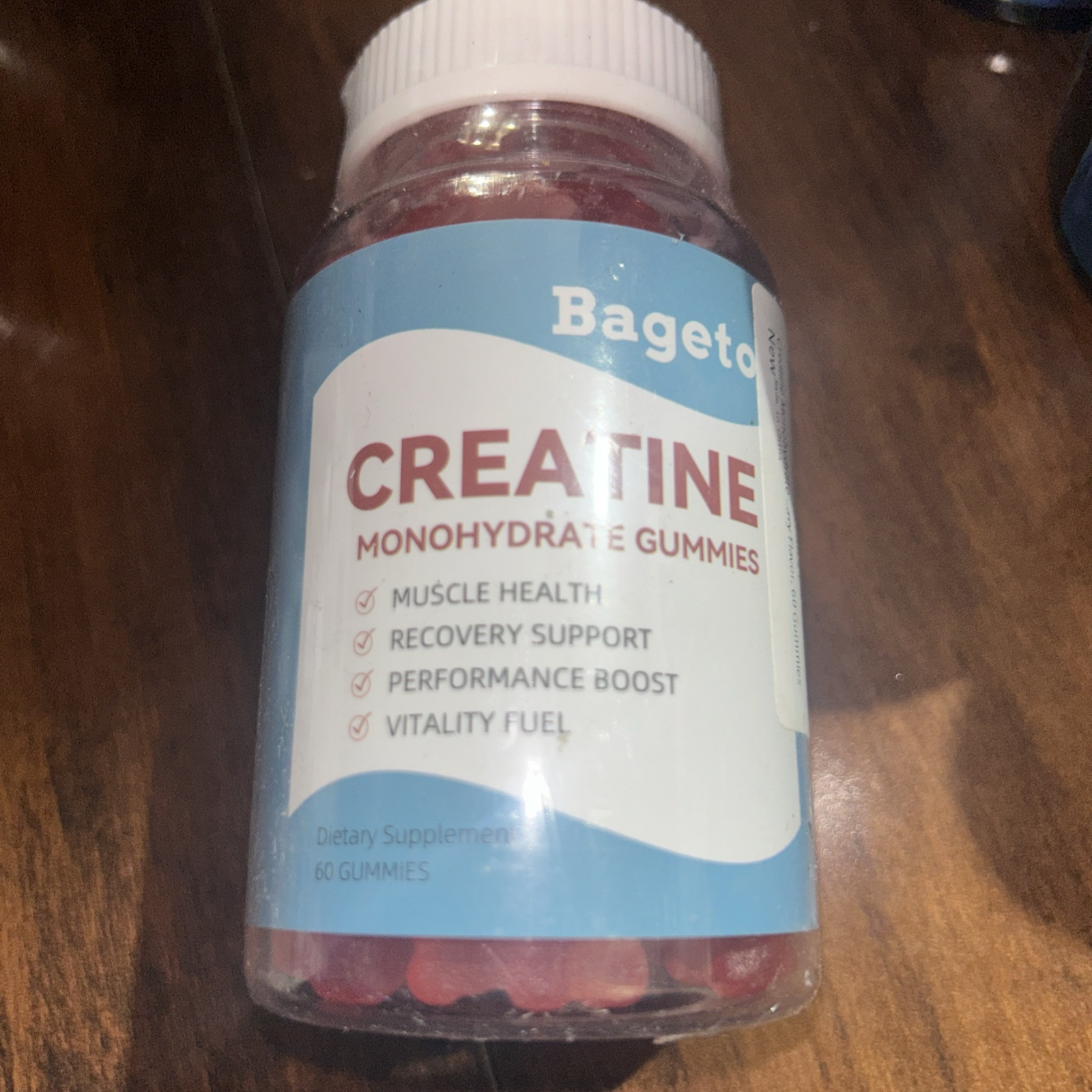 creatine monohydrate gummies {Bageto} 60 Count