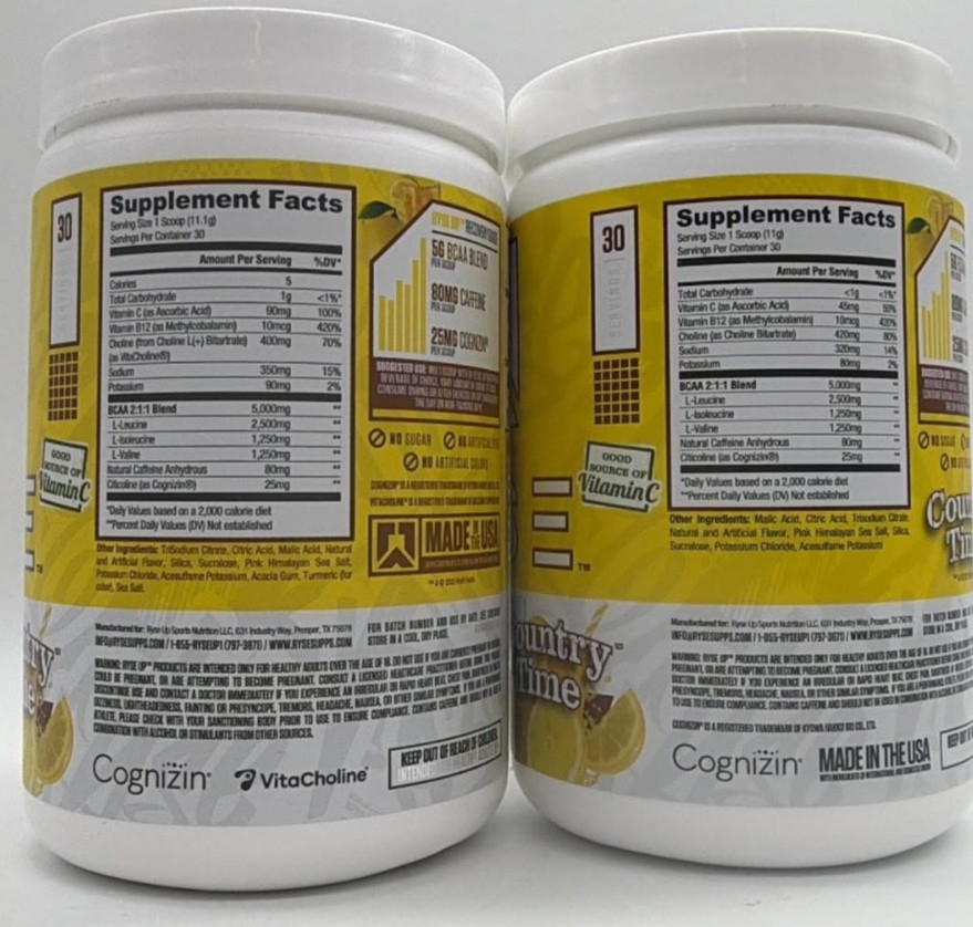 2PK RYSE Element Series BCAA Focus ~ Country Time Lemonade ~ 11.6 OZ EA~EXP 5/27