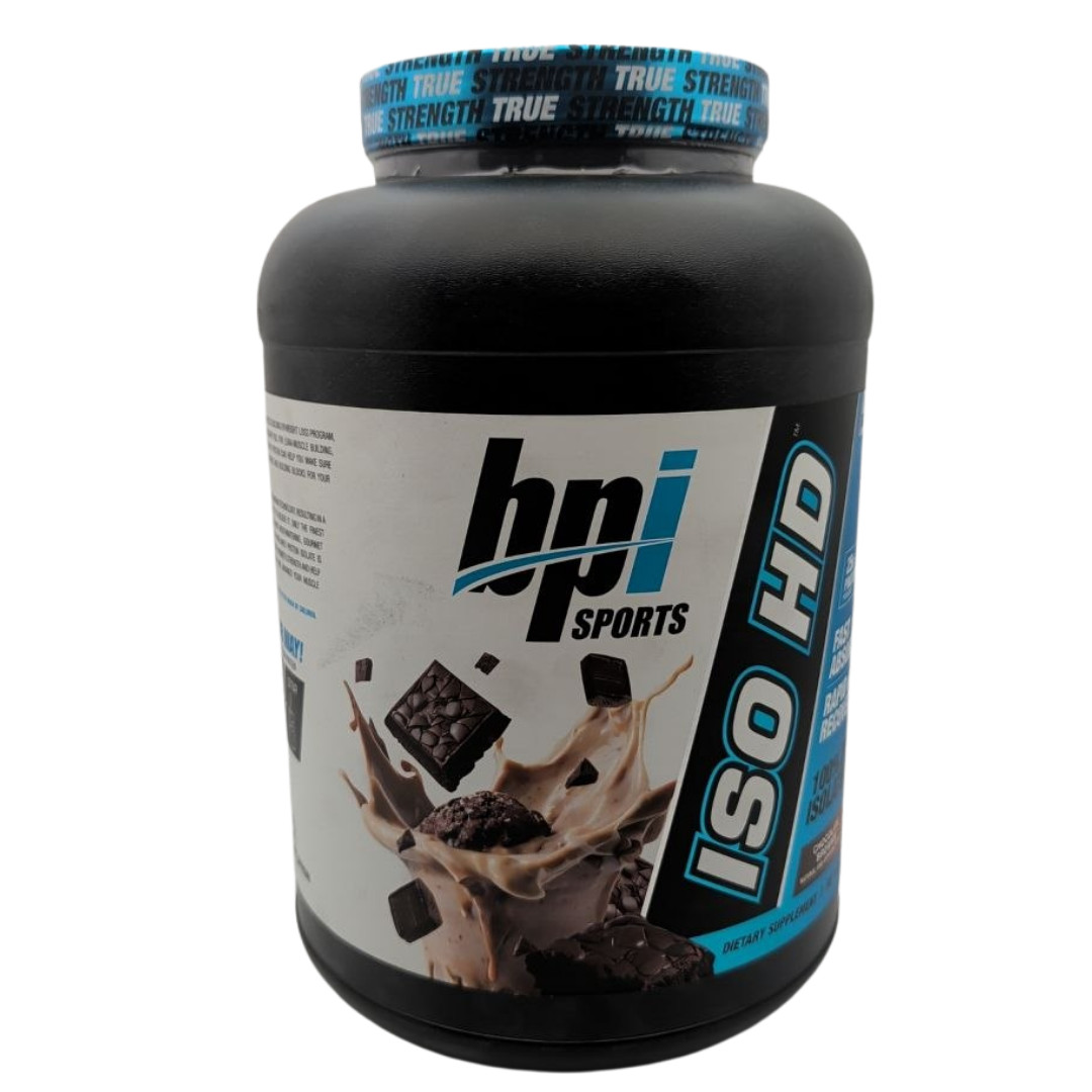 BPI Sports ISO HD Pure Isolate Protein Chocolate Brownie 4.9 Lbs 69 Servings