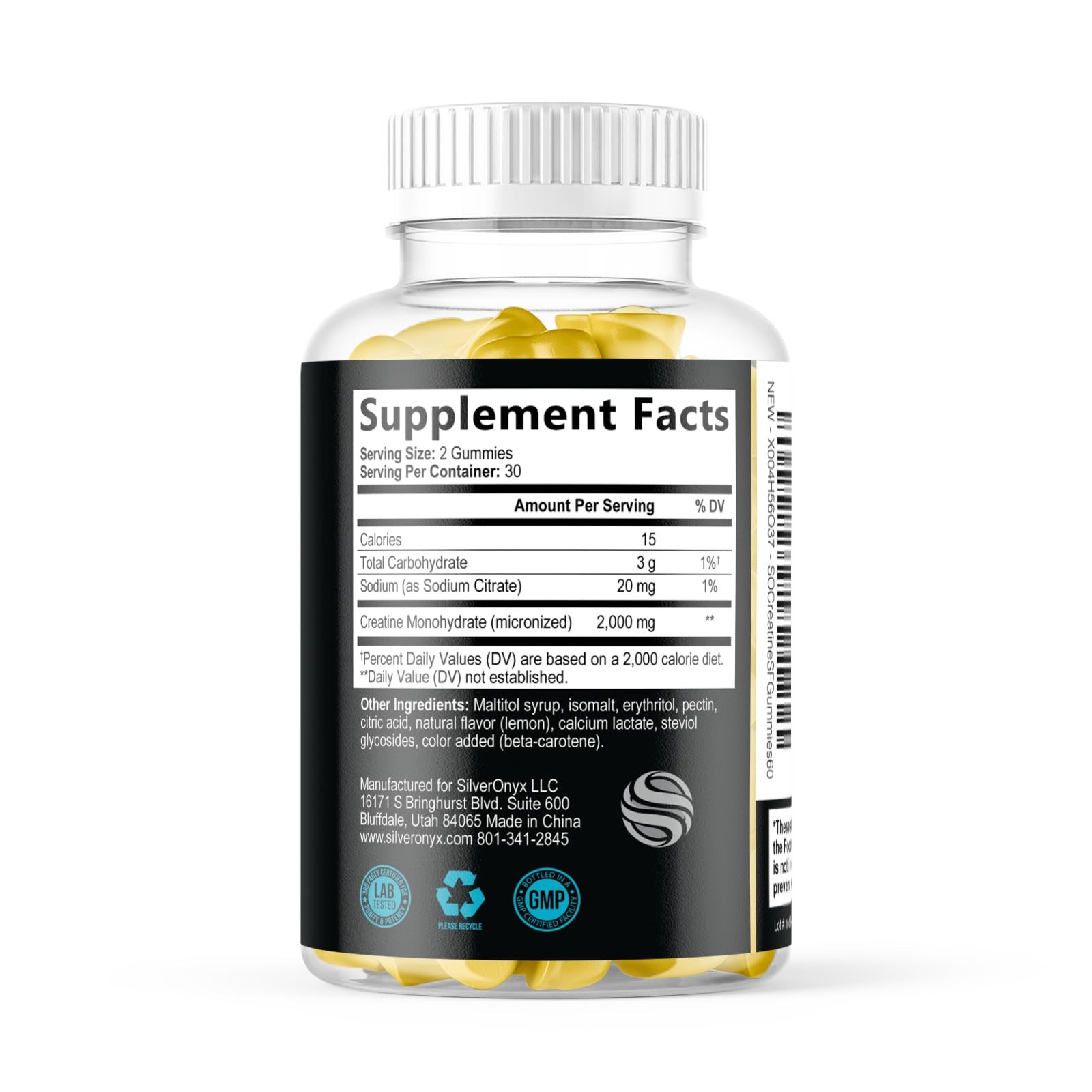 Premium Micronized Creatine Gummies – 1000mg Sugar-Free Strength Supplement