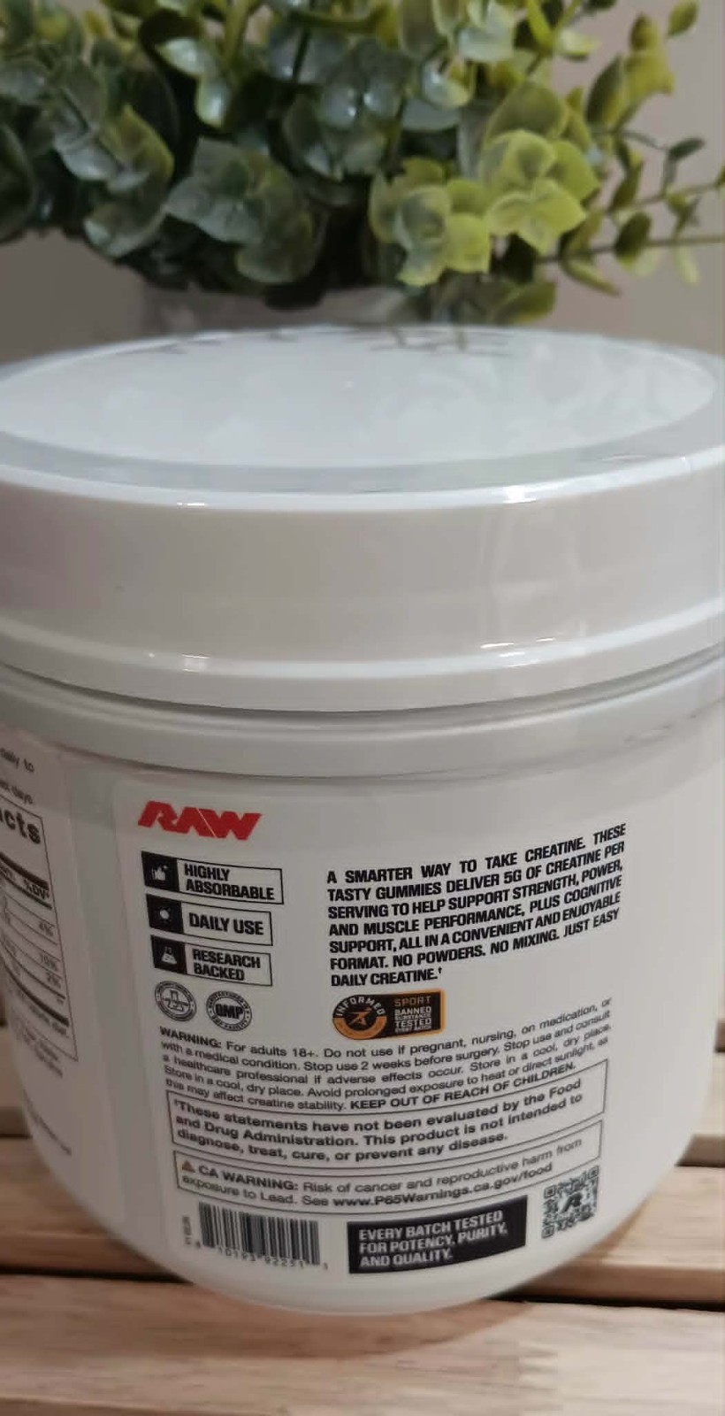 RAW-CORE 02-PREMIUM CREATINE GUMMIES-BLUE RASPBERRY-30 SERVINGS EXP 03/2028-NEW