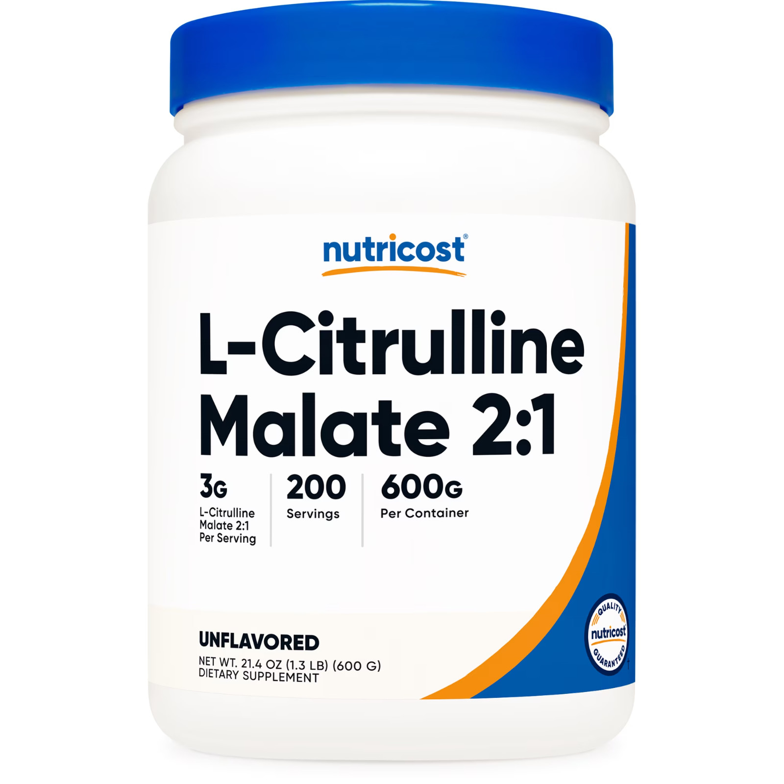 Nutricost L-Citrulline Malate 2:1 Powder 600g Pre Workout Supplement