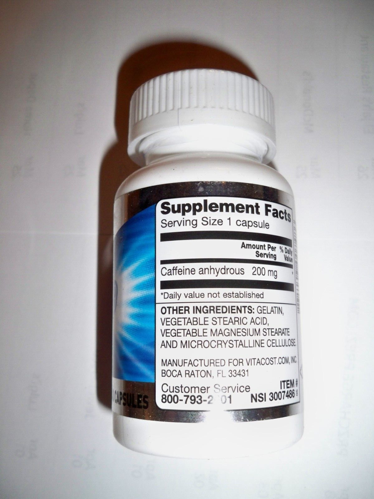Caffeine Pills Supplement 200 mg 240 Capsules 200mg 200 + 40 Caffiene Caffene